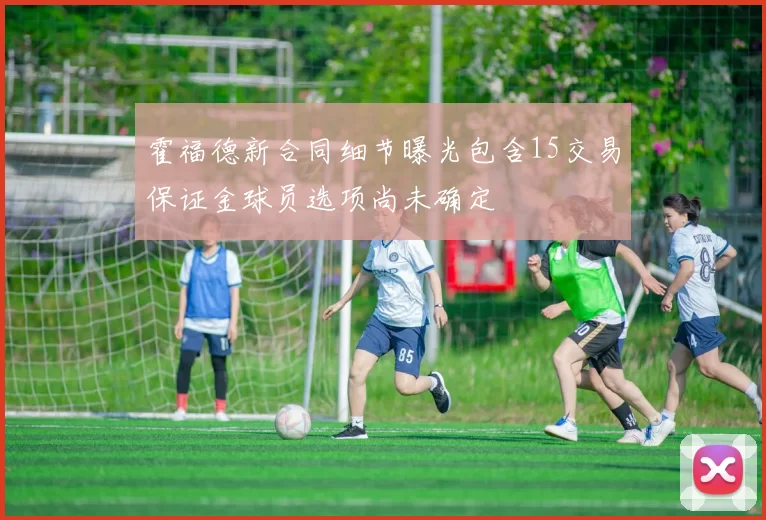 霍福德新合同细节曝光包含15交易保证金球员选项尚未确定